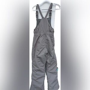 EUC Boys’ Lands End Gray Squall Iron Knee Snow Bib Pants